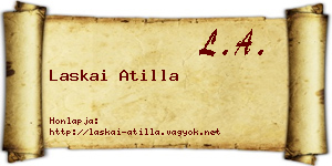 Laskai Atilla névjegykártya